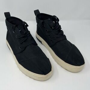 Toms‎ Black Utility Twill Women's Botas Lug Sneakers Size 8.5